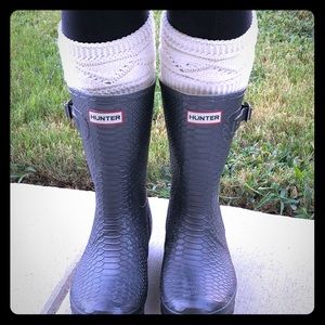 Hunter Boots - short pewter/grey